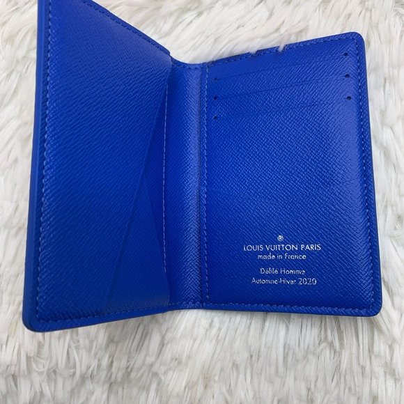 ❌SOLD❌ Louis Vuitton Clouds Pocket Organizer Card Wallet PO Virgil Abloh Blue - Picture 5 of 14